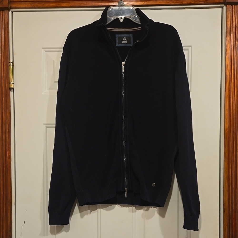 Bugatti Full Zip Sweater Jacket  Dark/Navy Blue  Small/Medium